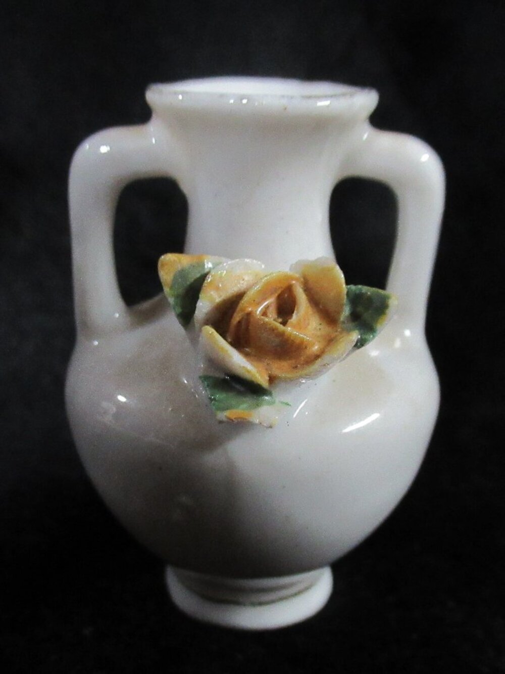Vintage Small Double Handle Rose Vase